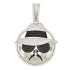 .925 Silver Rhodium Finish Low Rider Cholo Pendant