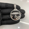 .925 Silver Rhodium Finish Low Rider Cholo Pendant