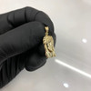 10k Gold Small Jesus Head Pendant