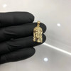 10k Gold Small Jesus Head Pendant