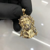 10k Gold Crown of Thorns Jesus Pendant