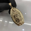 10k Gold XL Virgin Mary  Pendant