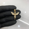 10k Gold Iced Praying Angel Pendant