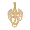 10k Gold Flying Dragon Pendant