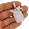 .925 Silver Money Bag Pendant