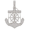 .925 Silver Mariner Cross Anchor Pendant