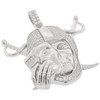 .925 Silver Skull Pirate Pendant