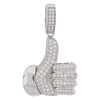 .925 Silver Thumbs Up Emoji Pendant