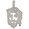 .925 Silver Jesus Stencil Style Pendant