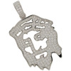 .925 Silver Jesus Stencil Style Pendant