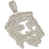 .925 Silver Jesus Stencil Style Pendant