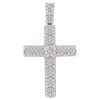 .925 Silver Cluster Cross Pendant