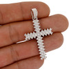 .925 Silver 3 Row Cross Pendant