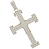 .925 Silver Iced Out Hip Hop Cross Pendant