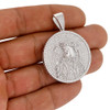 .925 Silver King Medallion Pendant