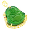 .925 Silver Smiling Buddha Pendant Yellow Finish