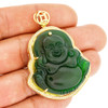 .925 Silver Laughing Buddha Pendant Yellow Finish