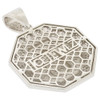 .925 Silver Octagon Dog Tag Pendant