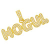 .925 Silver 3d Mogul Pendant Yellow Finish