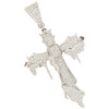 .925 Silver Dripping Cross Pendant