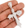 .925 Silver Dripping Cross Pendant