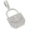 .925 Silver Padlock Pendant