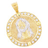 10k Gold Jesus Medallion  Pendant