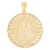 10k Gold Jesus Medallion  Pendant