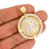 10k Gold Jesus Medallion  Pendant
