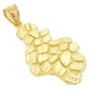 10k Gold Nugget Style Pendant