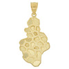 10k Gold Nugget Style Pendant