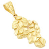 10k Gold Free Form Nugget Style  Pendant