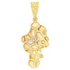 10k Gold Free Form Nugget Style  Pendant