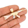 14k Gold AK-47 Pendant