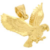 14k Gold Flying Eagle Pendant