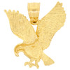 14k Gold Flying Eagle Pendant