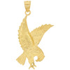 14k Gold Eagle Pendant