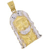 10k Gold Two Tone Jesus Piece Pendant