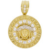 10k Gold Medusa Medallion Pendant