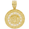 10k Gold Medusa Medallion Pendant