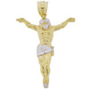 10k Gold Hollow Jesus Crucifix Pendant