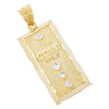 10K Gold Gold Bar Pendant