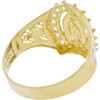 10k Gold Virgin Mary Horse Shoe Ring