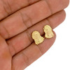 10k Gold Large Jesus Earrings