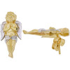 10k Gold Praying Angel Earrings