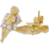 10k Gold Praying Angel Earrings