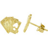 10k Gold Playing Cards Earrings