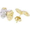 10k Gold Drama Masks Earrings