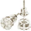 10k Gold Diamond Cluster Earrings