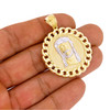 10k Gold Cuban Bezel Jesus Piece Pendant